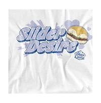 Logovision Men's White Castle Slider Desire T-Shirt