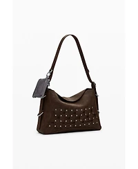 Desigual Women's Medium studded patch handbag