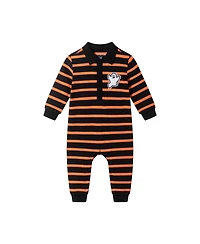 Andy & Evan Baby Boys Halloween Striped Rugby w/Ghost Patch
