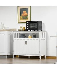 Homcom Hallway Sideboard Buffet Storage Cenza w/ Open Shelf & Cabinet,