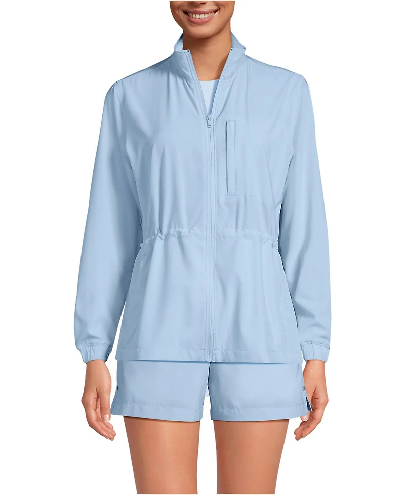 Lands' End Women's Performance Packable Full Zip Shirt