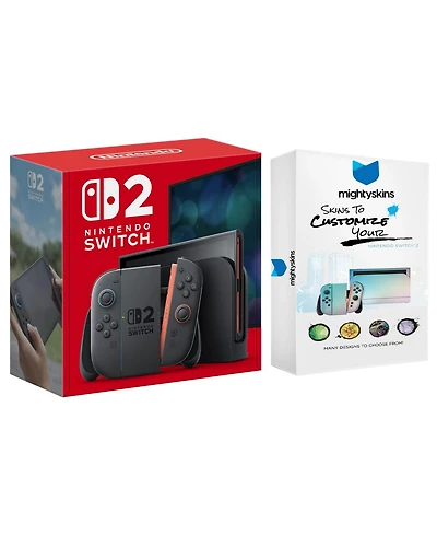 Nintendo Switch 2 Video Game Console with MightySkins Code Bundle