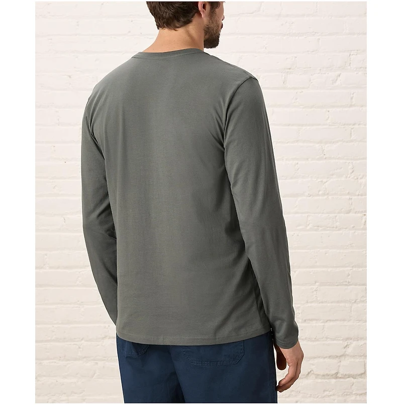 Pact Men's Organic Cotton Softspun Long Sleeve Henley