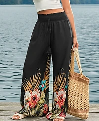 Cupshe Women's Just Beachy Tropical Pants