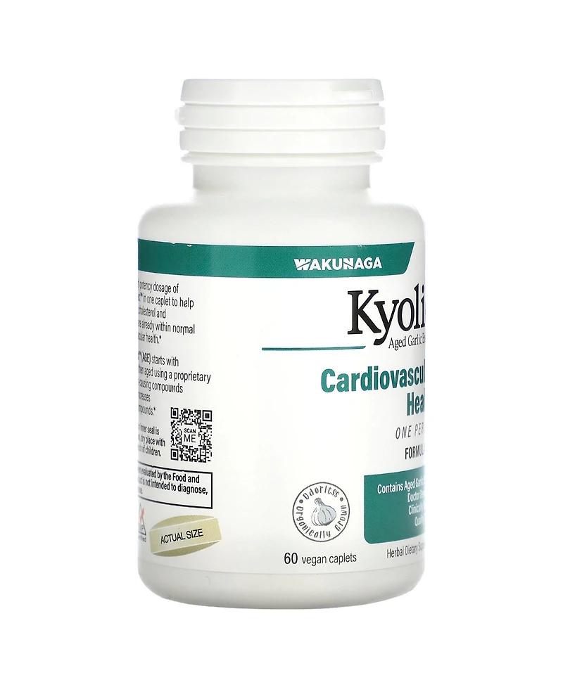 Kyolic Aged Garlic Extract Cardiovascular Health One Per Day Formula 250 60 Nutrition Caplets