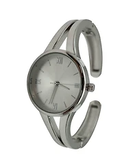 Olivia Pratt Minimalist Style Every Day Cuff Women Watch, Silver