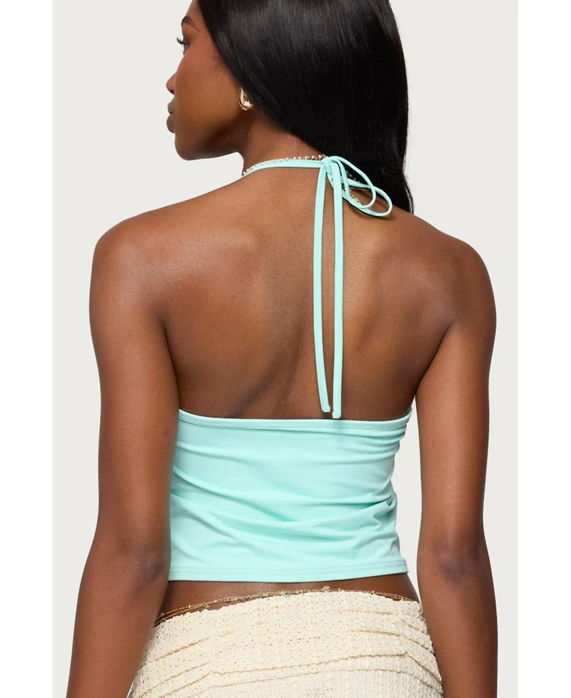 Edikted Women's Radley Bead Halter Top
