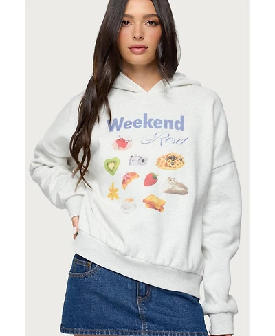 Edikted Women's Weekend Reset Hoodie