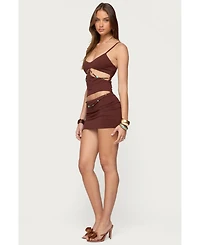 Edikted Women's Neri Bead Cut Out Tank Top