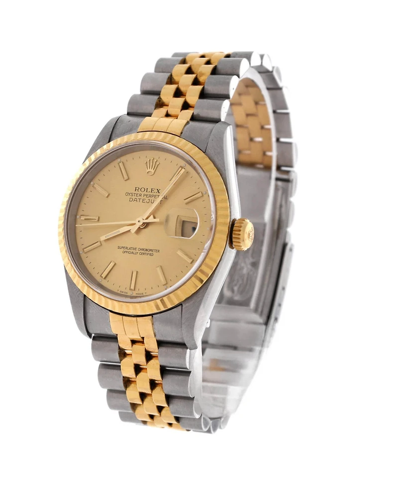 Pre-Owned Rolex Oyster Perpetual Datejust Automatic Watch in Stainless Steel and Gold 36mm