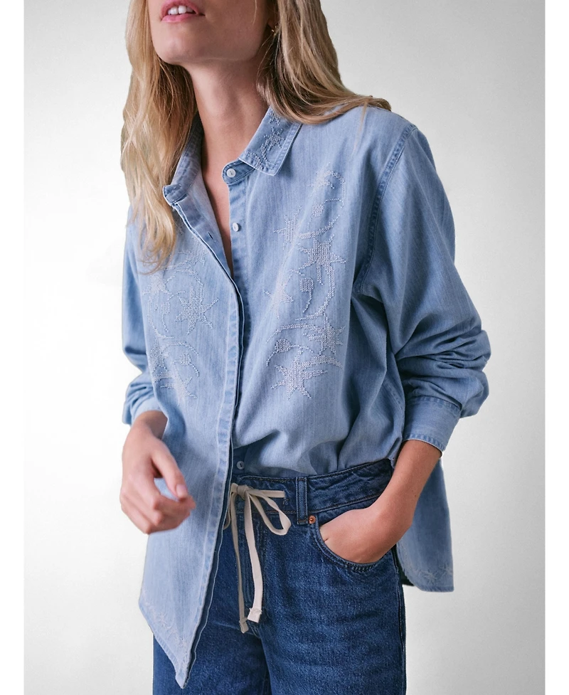 Cape Cove Women's Stella Denim Blouse