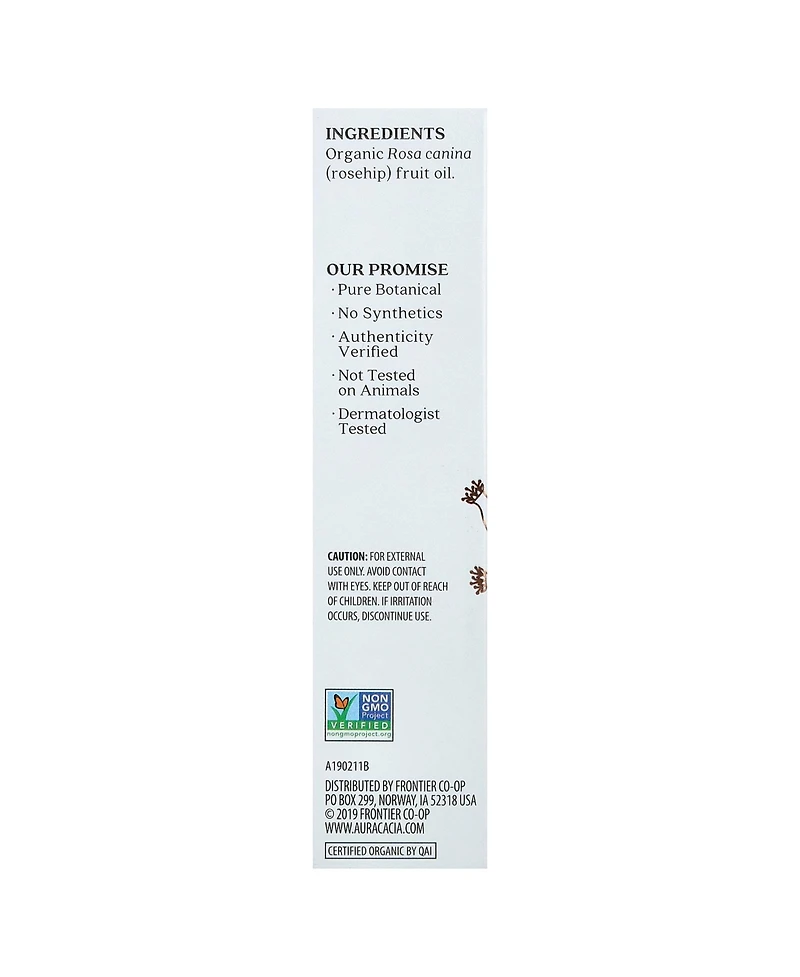 Aura Cacia Skin Care Oil Organic Rosehip
