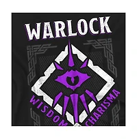 Logovision Men's Dungeons Dragons Warlock Wisdom Charisma T-Shirt