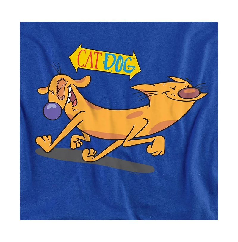 Logovision Men's Catdog Happy Paws T-Shirt