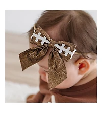 Sweet Wink Baby Girl's Football Bow Baby Headband