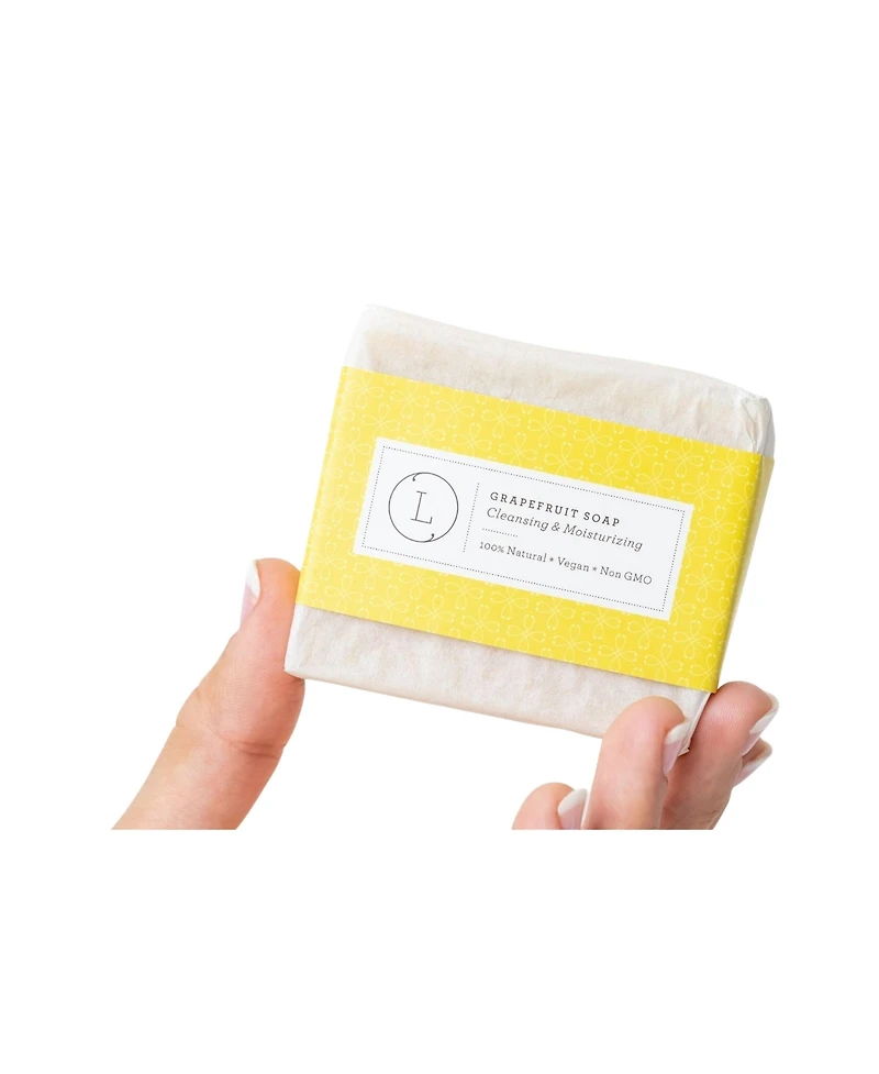 Lizush Pink Grapefruit Soap Bar Set