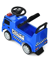Mercedes Benz Kids Ride-On Push Licensed Police Car - Blue