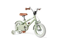 Kids Bike with Adjustable Handlebar and Saddle - Green - 12 Inches