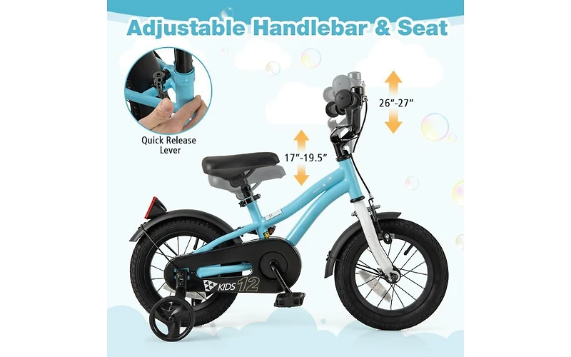 12 Inch Kids Bike for Ages 3-4 with Training Wheels