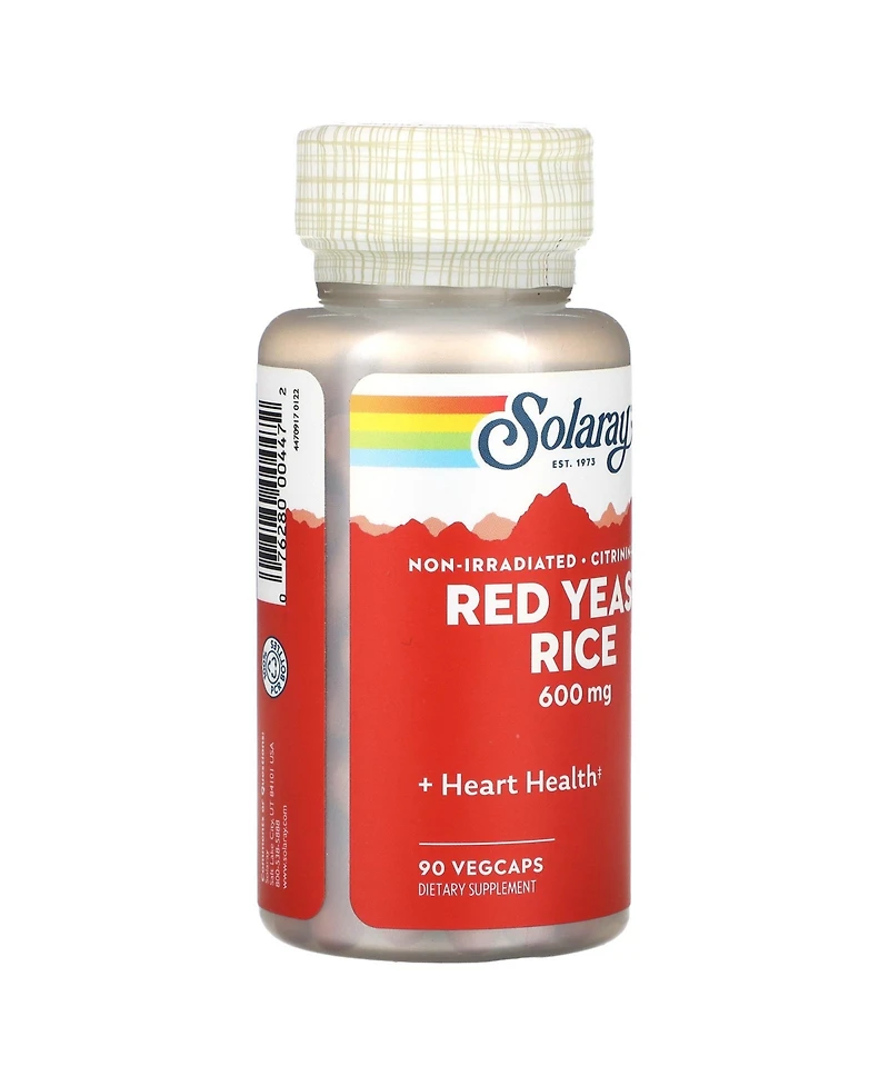 Solaray Red Yeast Rice 600 mg - 90 VegCaps