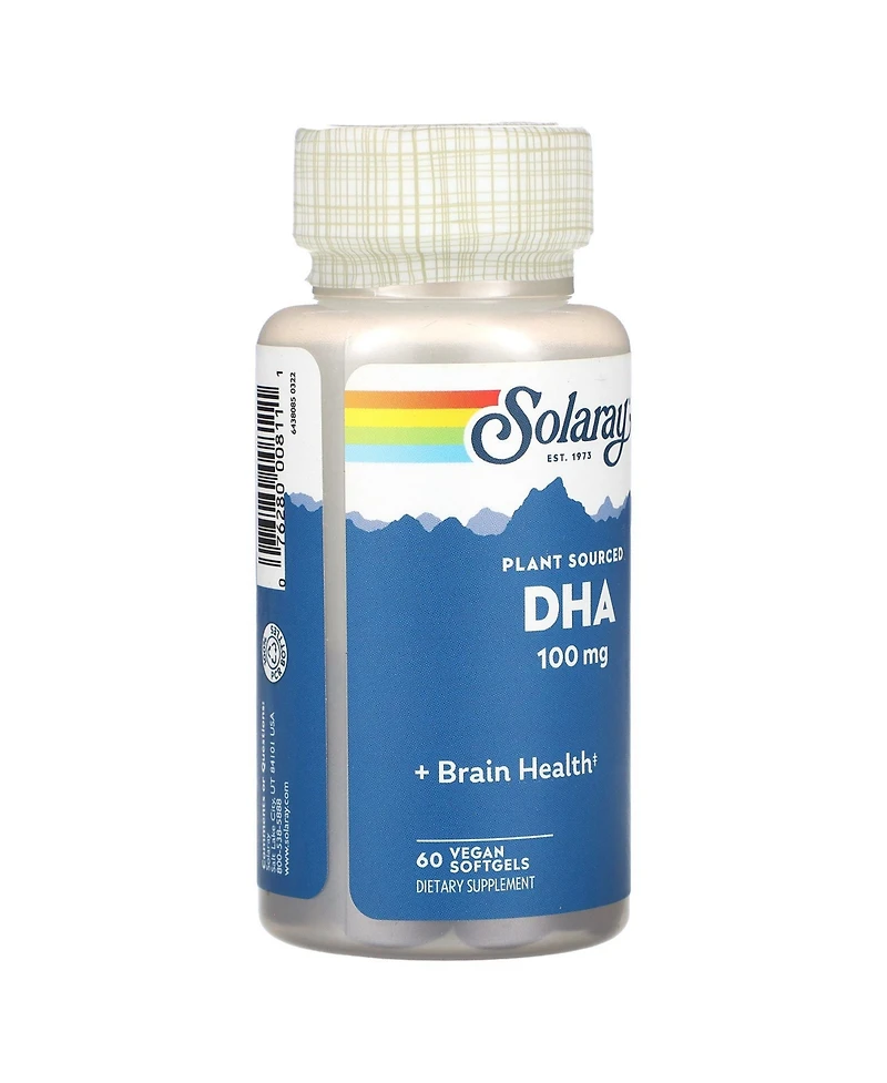 Solaray Dha Plant Sourced 100 mg