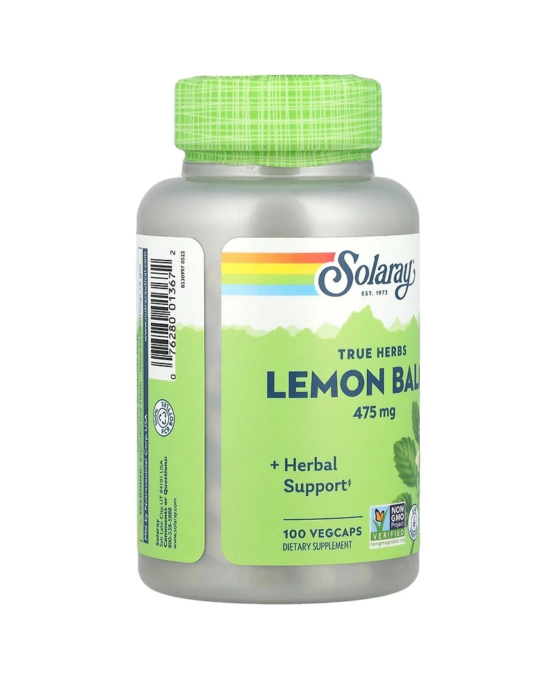 Solaray True Herbs Lemon Balm 475 mg