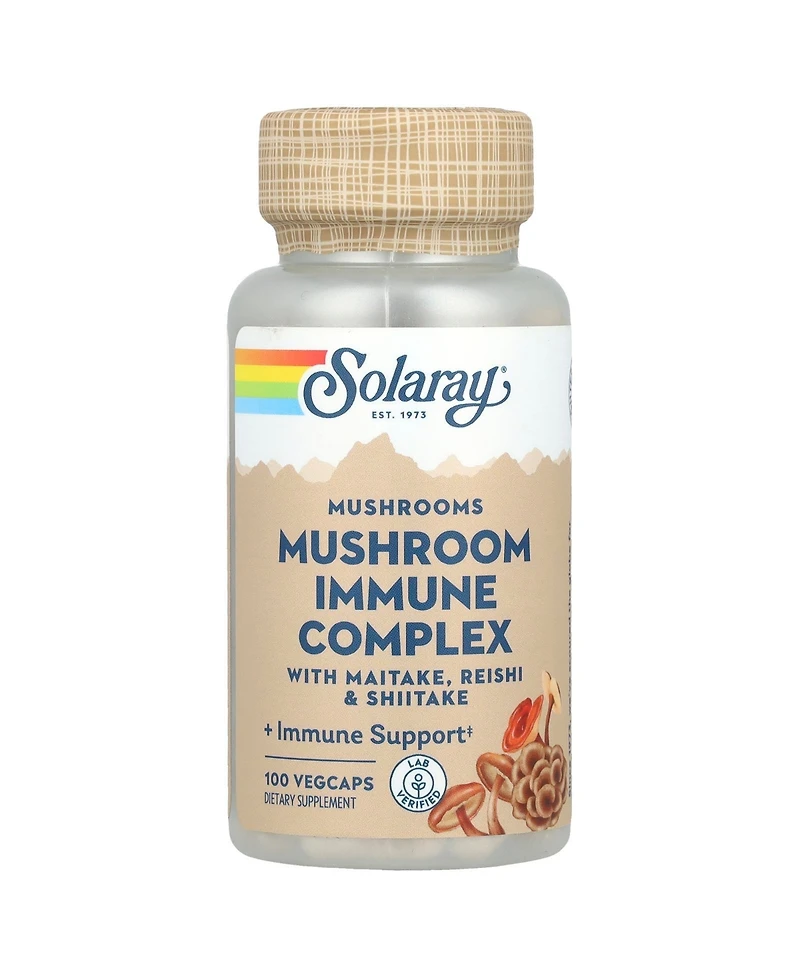 Solaray Mushroom Immune Complex with Maitake Reishi & Shiitake - 100 VegCaps