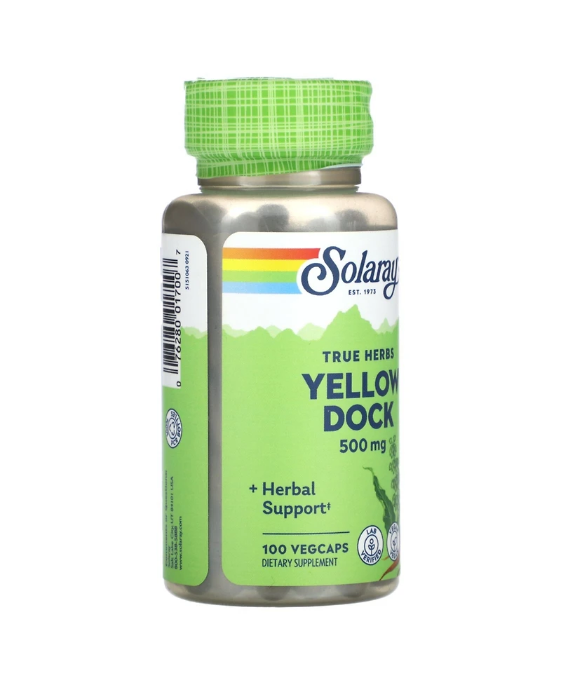 Solaray True Herbs Yellow Dock 500 mg