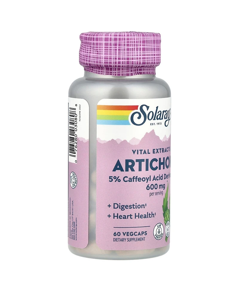 Solaray Vital Extracts Artichoke - 60 Vegcaps (300 mg per Capsule)