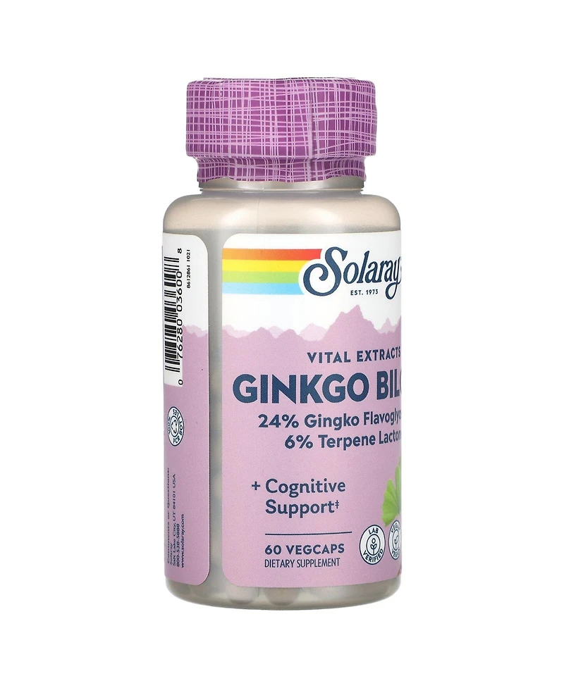 Solaray Vital Extracts Ginkgo Biloba 60 mg
