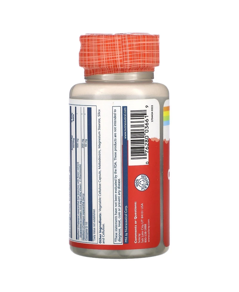 Solaray Two Daily Hawthorn & Coenzyme Q-10