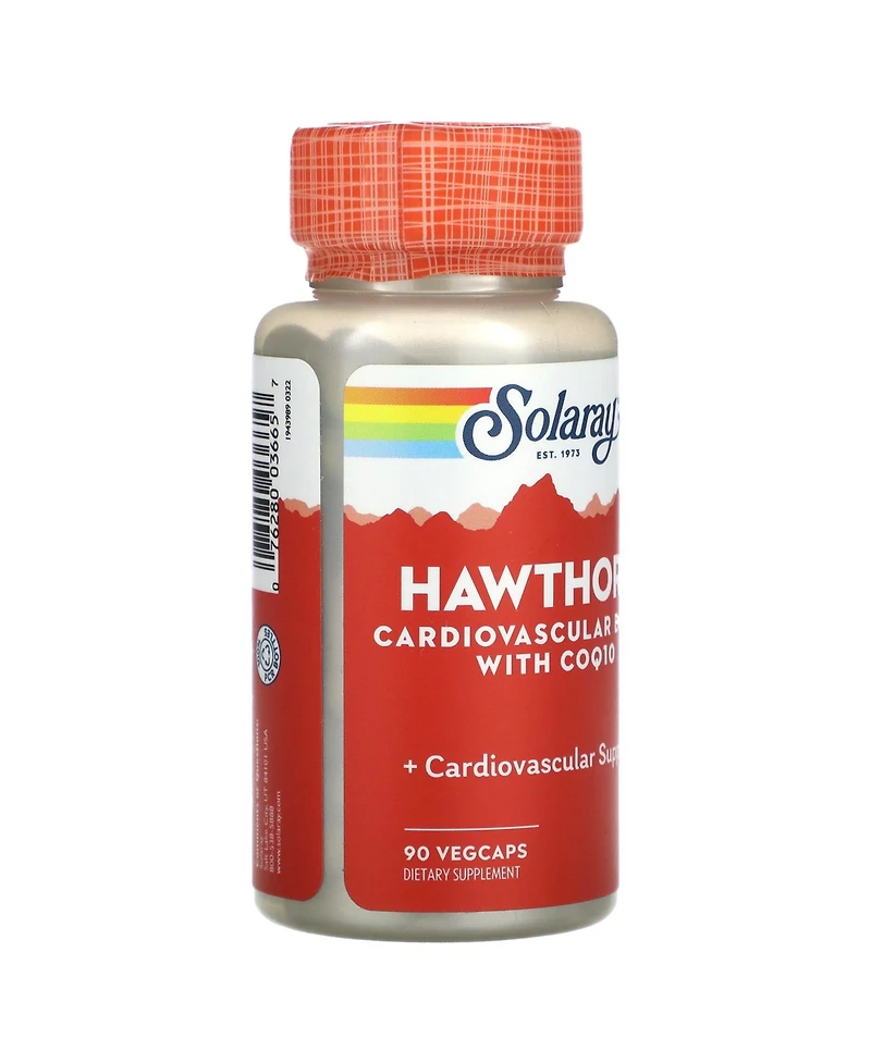 Solaray Hawthorn Cardiovascular Blend with COQ10 - 90 VegCaps