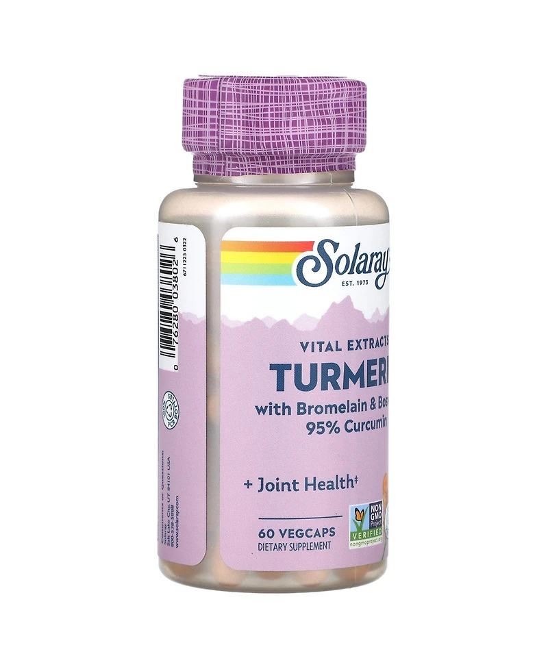 Solaray Vital Extracts Turmeric with Bromelain & Boswellia