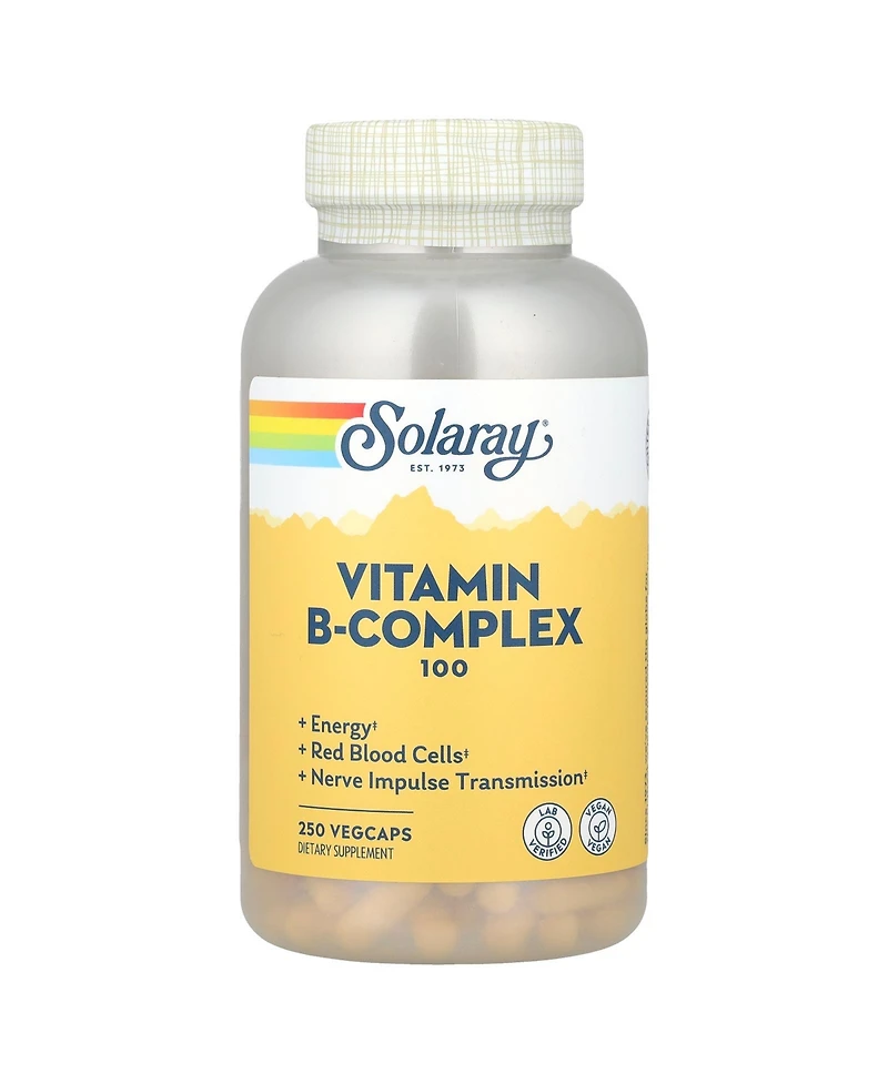 Solaray Vitamin B-Complex 100 - 250 VegCaps