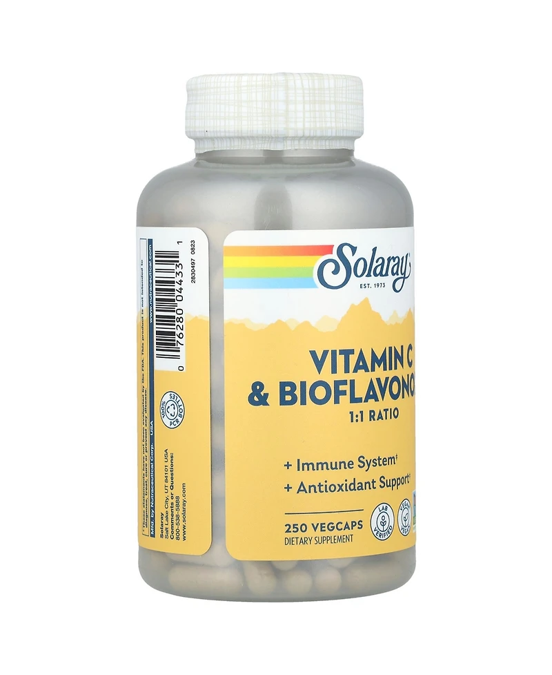 Solaray Vitamin C & Bioflavonoids - 250 VegCaps