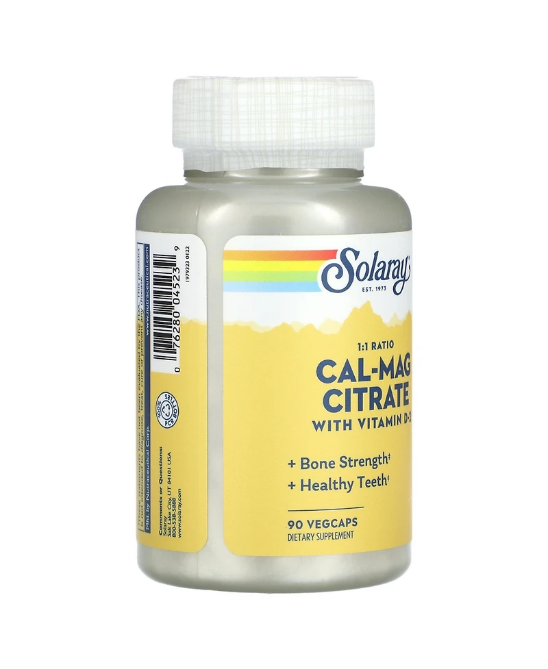 Solaray Cal-Mag Citrate with Vitamin D-2
