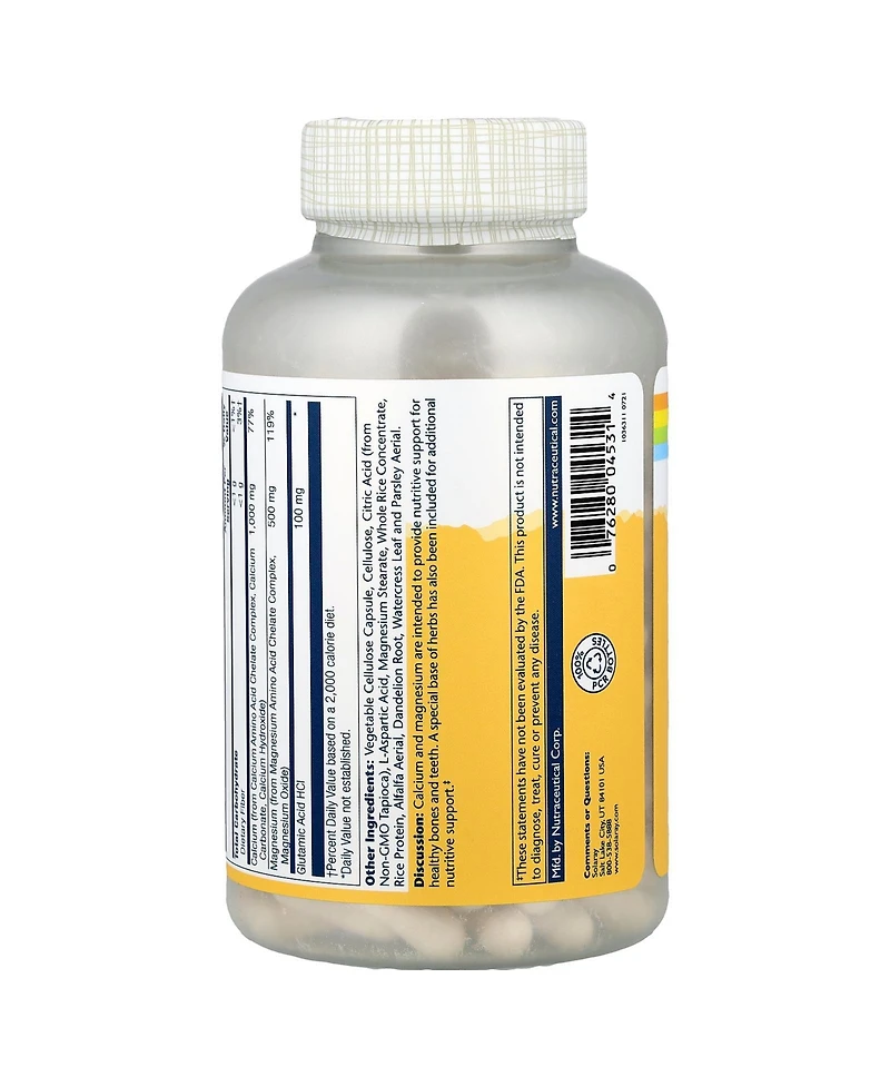 Solaray Calcium Magnesium 2:1 Ratio