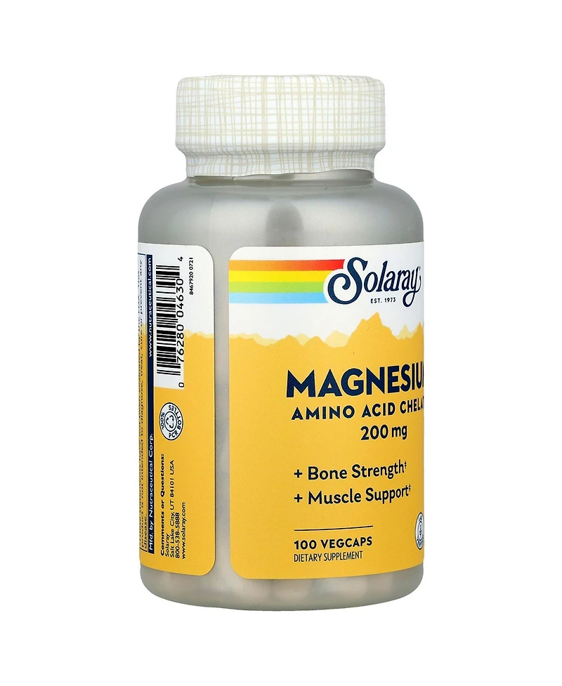 Solaray Magnesium 200 mg - 100 VegCaps