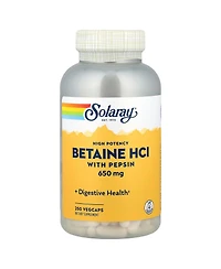 Solaray Betaine HCl with Pepsin High Potency - 250 VegCaps