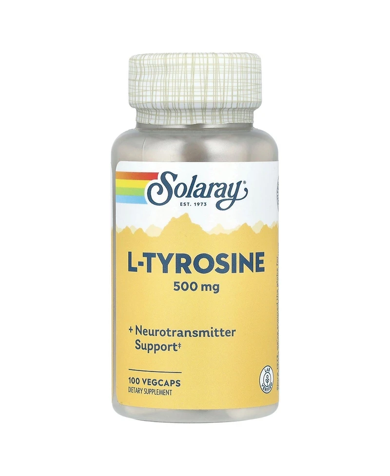Solaray L-Tyrosine 500 mg - 100 VegCaps