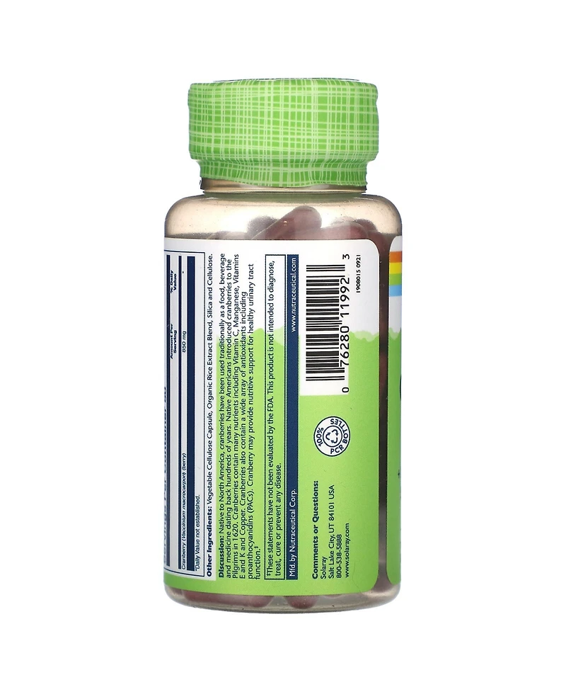 Solaray True Herbs Cranberry