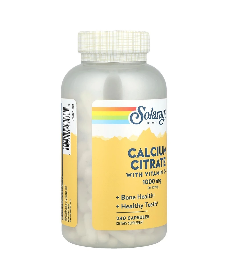 Solaray Calcium Citrate with Vitamin D-3