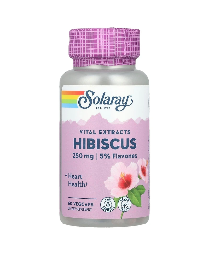 Solaray Vital Extracts Hibiscus - 60 VegCaps