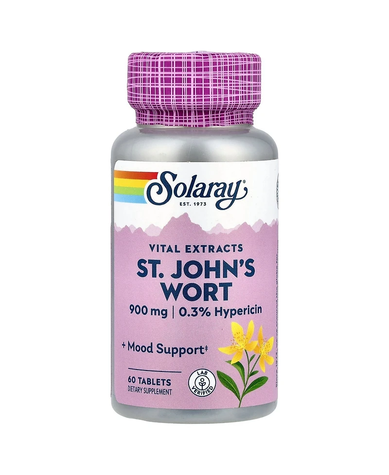 Solaray St. John's Wort Vital Extracts 900 mg - 60 Tablets