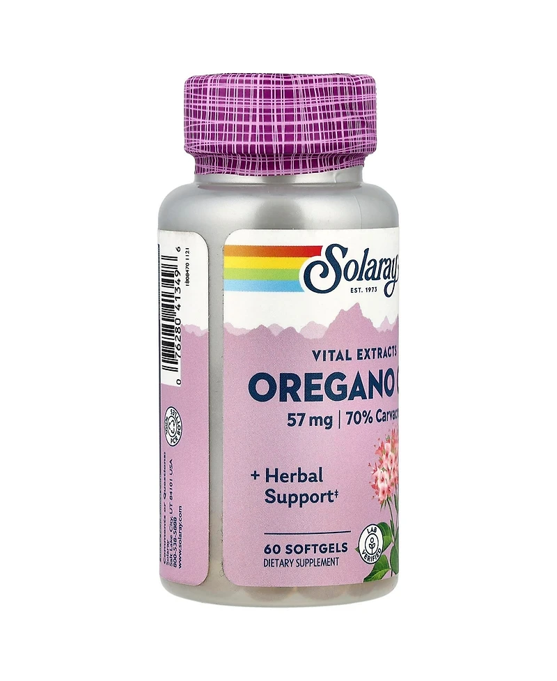 Solaray Vital Extracts Oregano Oil 57 mg