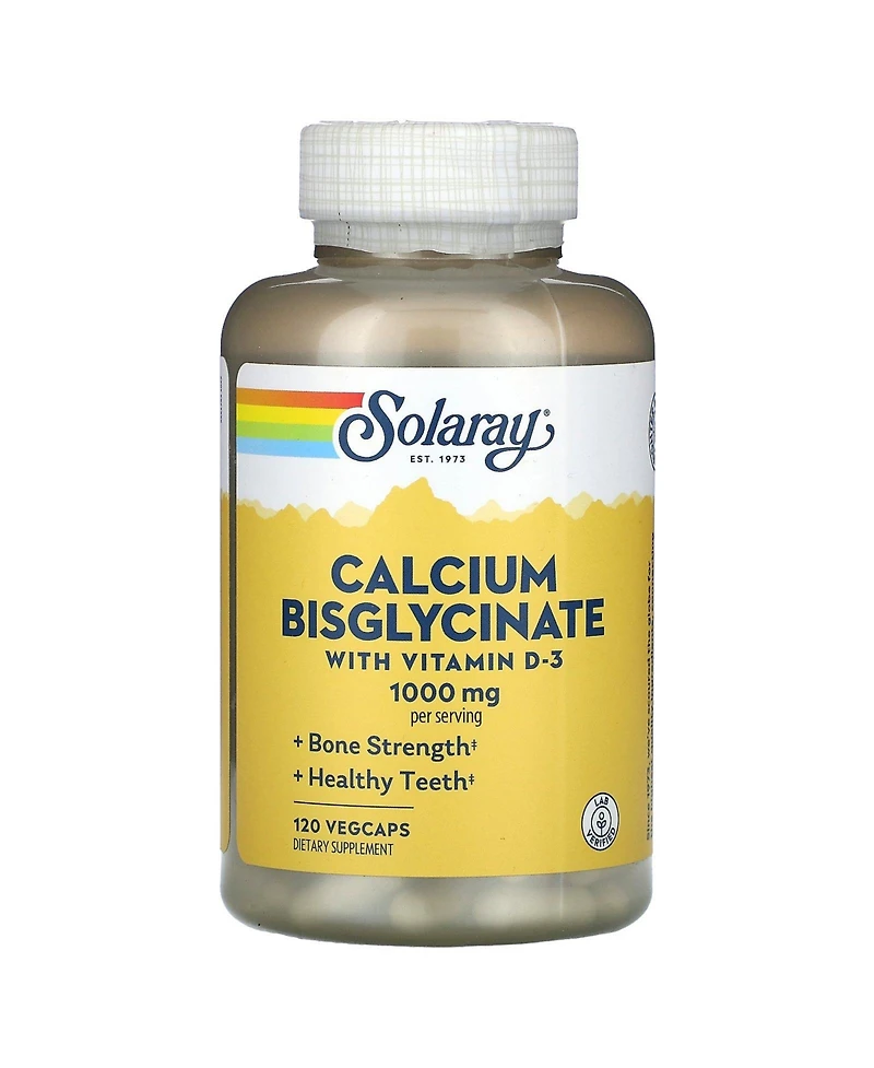 Solaray Calcium Bisglycinate With Vitamin D-3