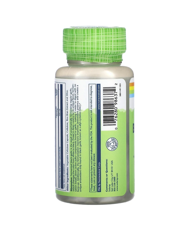 Solaray True Herbs Black Garlic Fermented 500 mg