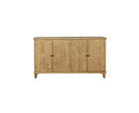 Casainc 59" Wooden Accent Storage Cabinet with 4 Doors