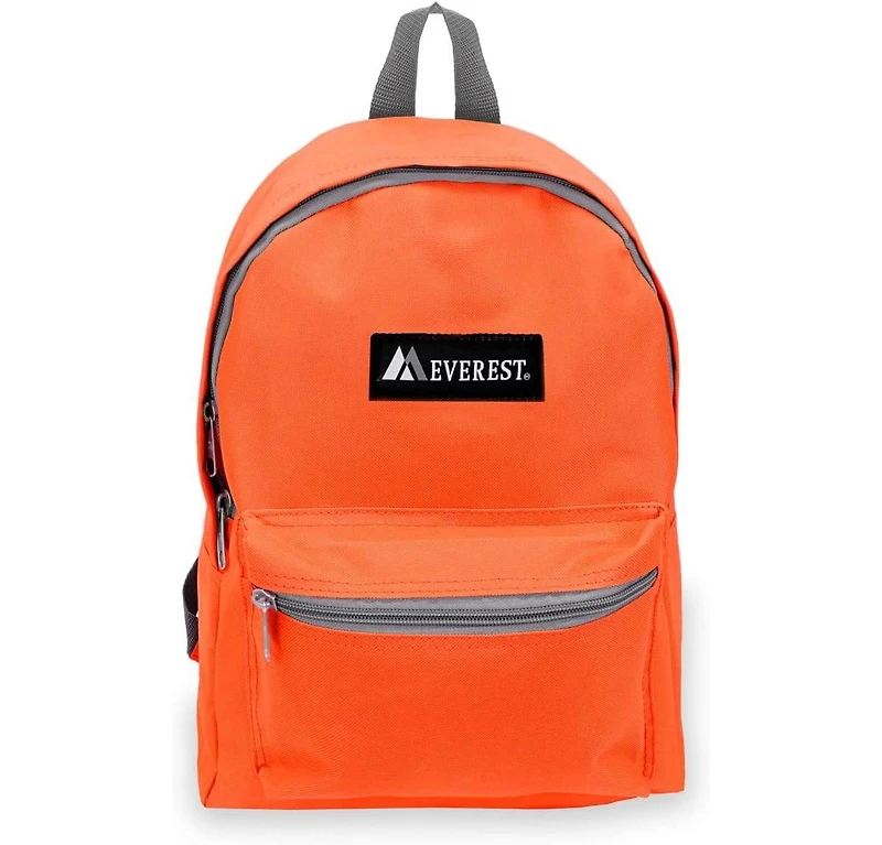 Basic Backpack, Tangerine, One Size
