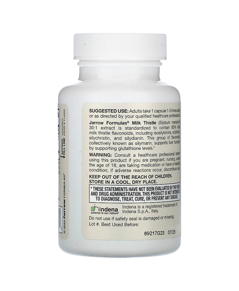 Jarrow Formulas Nutrition Milk Thistle 150 mg